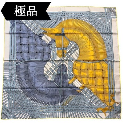 Hermes Carre 90 Silk Scarf Masan & Masan Multicolor with Tag Authentic Japan