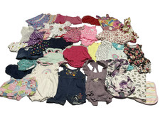 37 pc Lot Infant Girls 6-12mo Mix  Match Jeans Shorts Tops Rompers One Pc sets