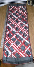 Vintage Japanese Rectangular Scarf Hand-Rolled Silk/Rayon 14"x43"