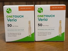 OneTouch Verio Test Strips 2 50 Count Boxes 11/30/26 Free Fast Shipping