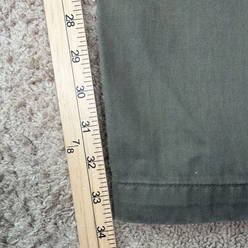 Pantalones Taylor Stitch Para Hombre 33 Verde Botón Mosca Clásicos Hechos a Mano en California Prep - Imagen 6 de 10