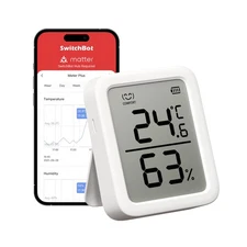 SwitchBot Thermometer Hygrometer, Bluetooth Indoor Humidity Meter for Home, T...