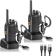 Walkie-Talkies 88E Upgraded PMR446 Walkie Talkie Two Way Radio Rechargeable-UK