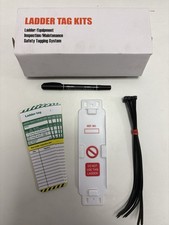 Ladder Tag Inspection Kit - 10 Holders, 10 Inserts and 1 Marker Pen