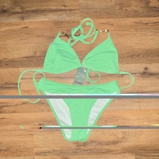  Adjustable Triangle Bikini Set Polyester Size S