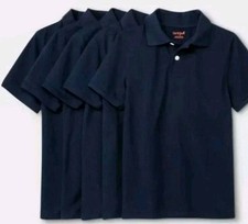 Lot of 80 Cat  Jack Girls XL 14/16 Blue School Uniform Polo Shirts NEW W T Bulk