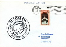 1970 Beleg Atom U- Boot US Navy Portsmouth Hafen Marine USS Skipjack Latein 6 US