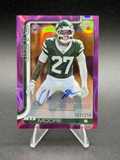 2025 Topps Chrome Football Malachi Moore Rookie Auto /250 RC Pink Lava Refractor
