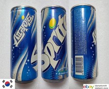 Empty SPRITE can SOUTH KOREA tall Blue Coke 250ml 2002 Collect Korean Asia KR