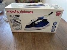 Morphy Richards Turbo Steam Iron Diamond Sole Plate 2000w Blue