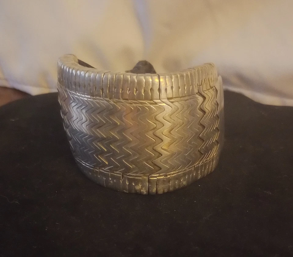 Rajasthan Silver Bazuband Bracelet Hand Crafted - Image 2 of 4