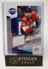 25-26 Upper Deck SP Game Used  Global Series Jersey Fabrics - Sam Reinhart 