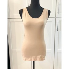 JOCKEY Slimming Shapewear Cami Tank Top Sz L Beige Smooth Compression Nude