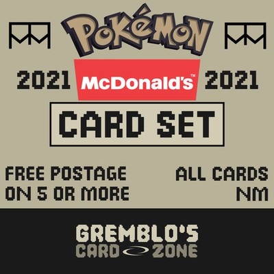 Pokemon McDonalds Promo Set | 2021 | Regular, Holo | Pokemon TCG