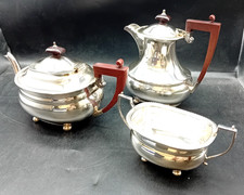 ANTIQUE ART DECO STYLE SILVER PLATED TEA SET EPNS A1 Decorative trio