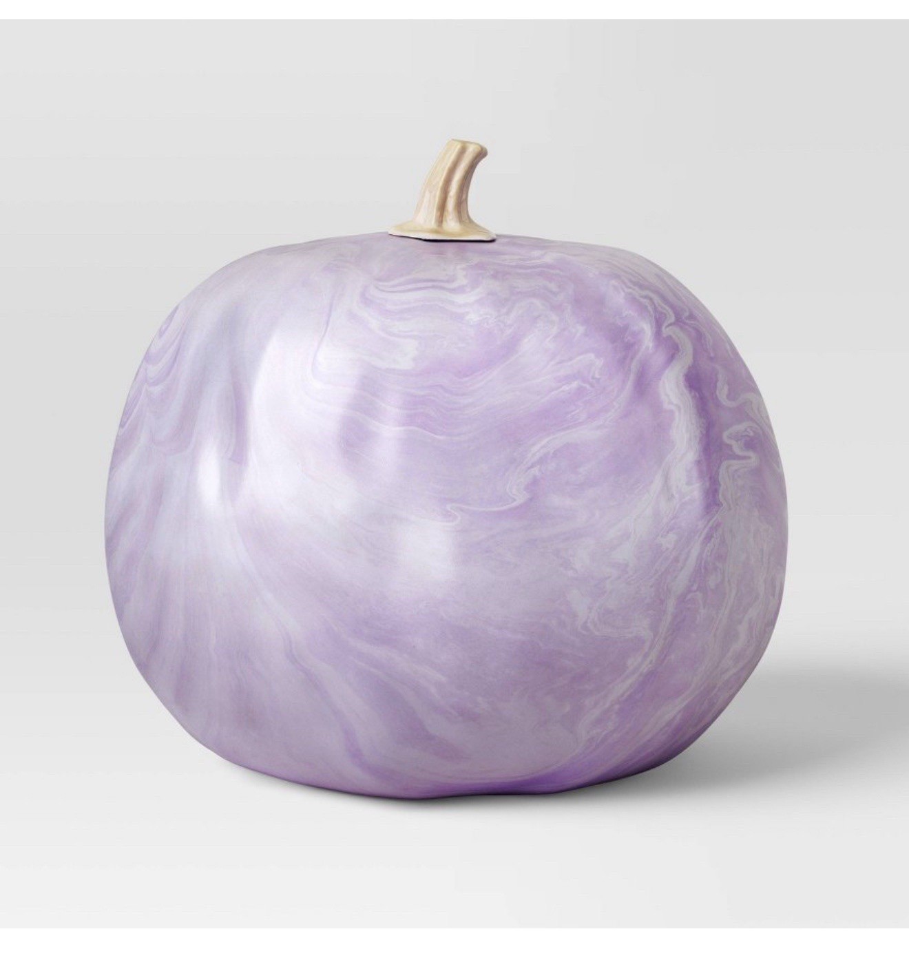 Painted Pumpkin Marble Finish Lavender Hyde and EEK! Boutique 7” Pumpkin - NEW