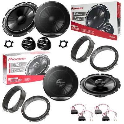 Kit 6 Casse Pioneer 2 Voies 4 Ω Coaxiales 6,5" Skoda Octavia III Noir - Photo 1/4