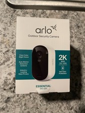 Arlo Essential Outdoor 2k 3rd Generation Wide 130degree Battery Powered
