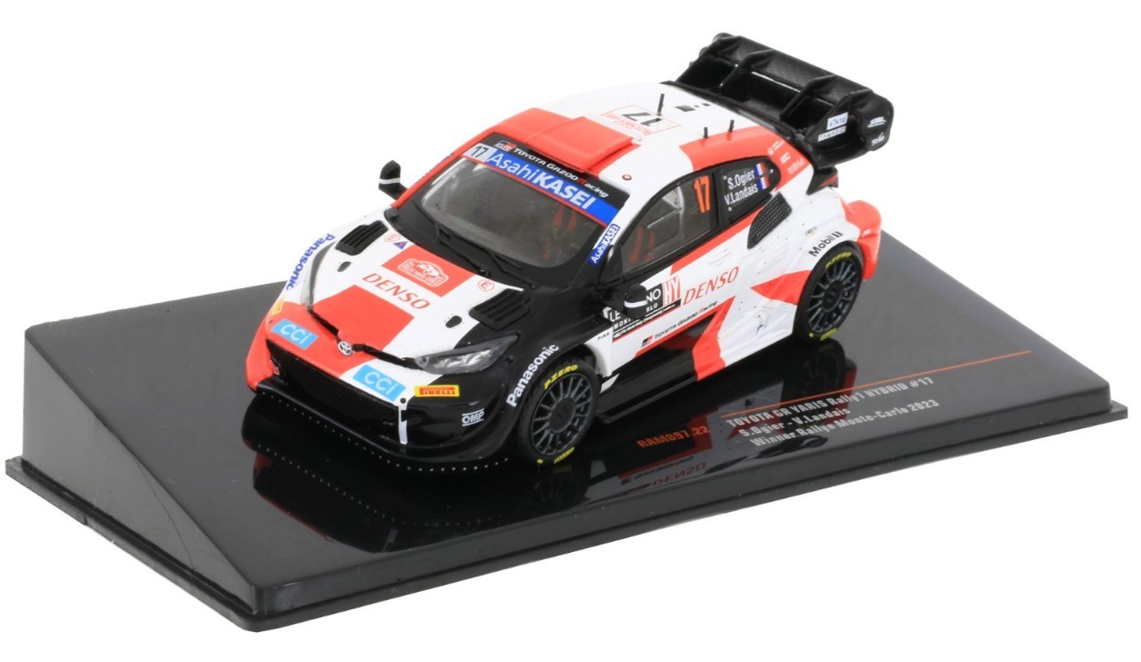 Toyota Yaris WRC Rally1 Monte Carlo 2023 Ogier IXO Réplique Miniature Historique