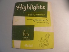 Highlights for Children Magazine March 1971 Children's Activities Vintage Kids