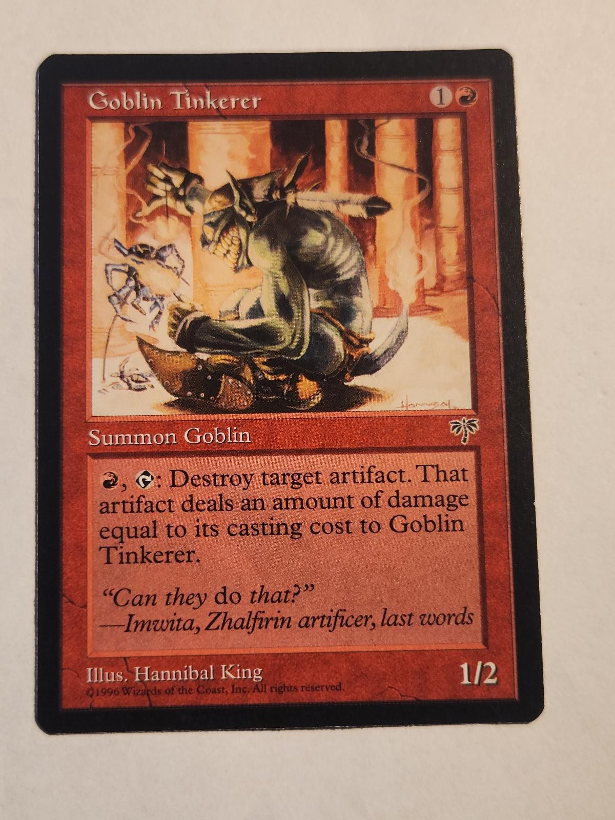 Goblin Tinkerer Mirage Magic: The Gathering Common MP