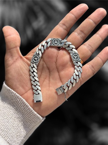 Armband 925 Sterling Silber schwarz matt lackiert - Bild 1 von 11