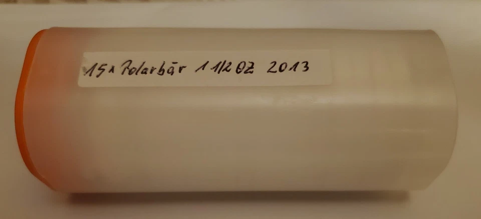 Silber 999, Polarbär, 15 Stück in Tube, je 1 1/2 OZ 2013 - Bild 2 von 4