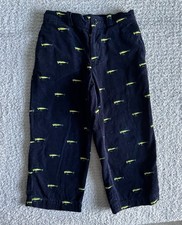 Polo Ralph Lauren Corduroy Pants Boys Sz 4 Blue Fishing Lures Straight Pockets