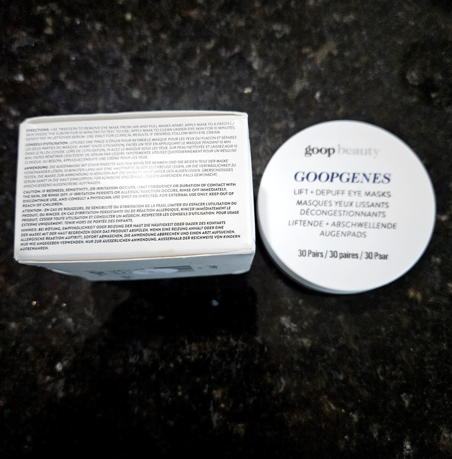 Goop Beauty Goopgenes Lift + Depuff Eye Masks 30 Pairs Exp 9/2025 NIB!