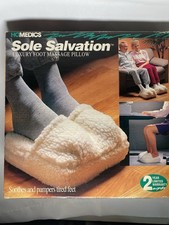 New in Box HOMEDICS Sole Salvation FOOT Massage PILLOW Batteries Included FM-1