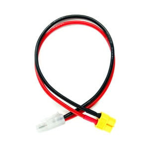 RCE1684 CHARGE ADAPTER: MALE TAMIYA TO FEMALE XT60, 300MM WIRE