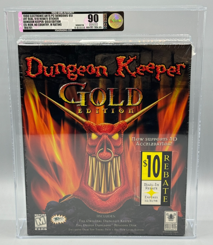 VGA 90 Dungeon Keeper Gold Edition Big Box PC Windows 95 Sealed New | eBay
