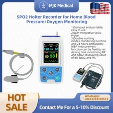24-Hour ABPM & SPO2 Holter Recorder | Ambulatory Blood Pressure Monitor Machine
