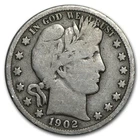 1902-S Barber Half Dollar VG