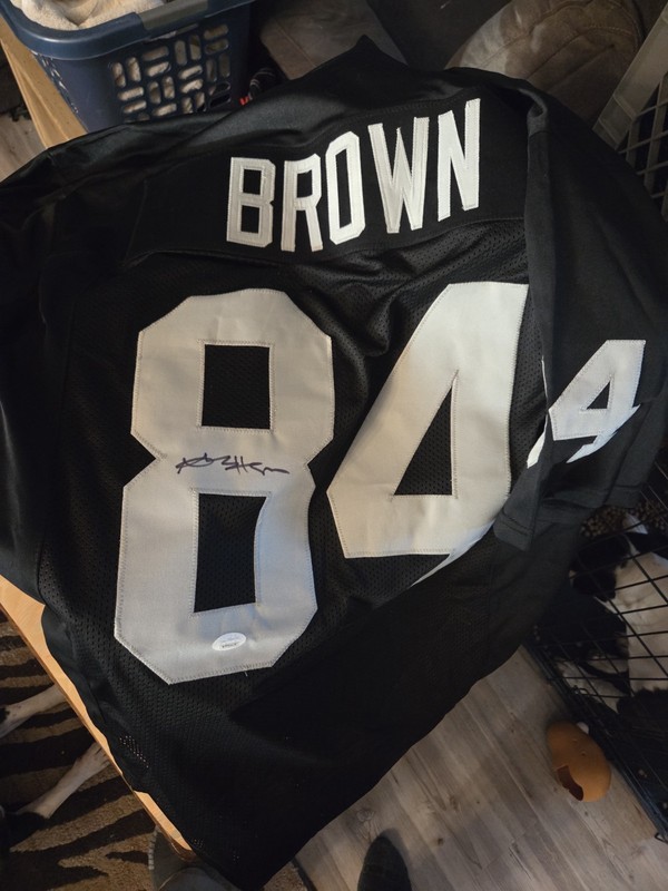 Antonio Brown Signed Oakland Raiders White Jersey JSA COA