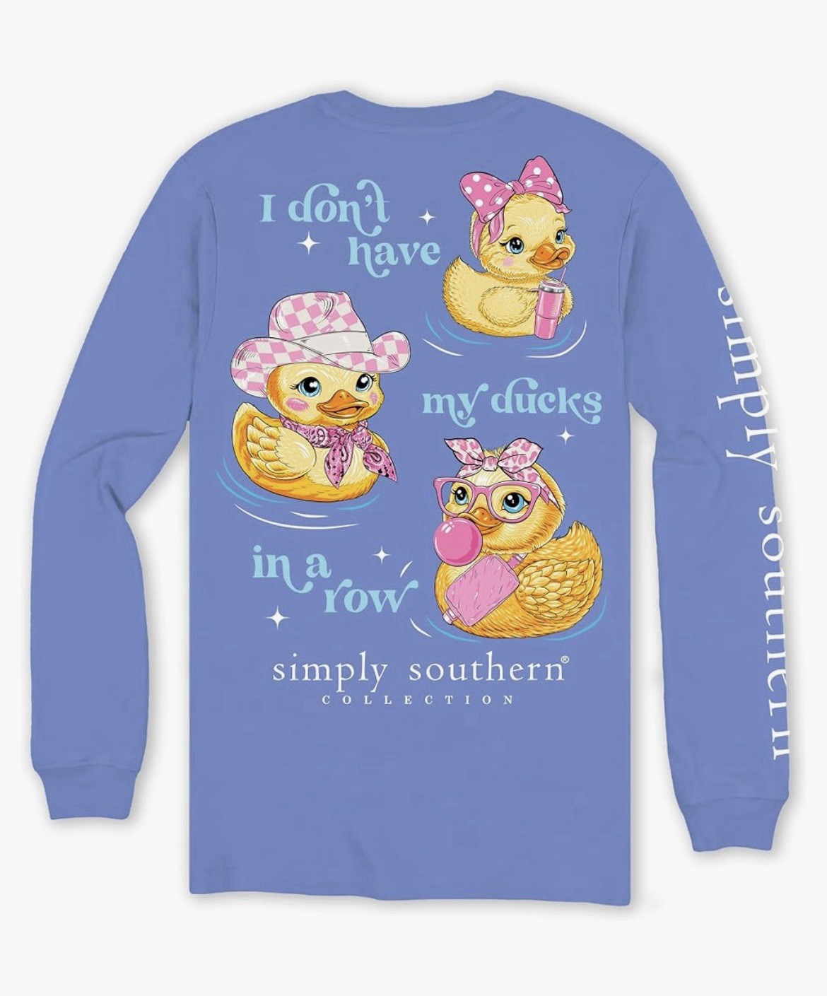 FILA Camicia piccola nuova Simply Southern I Don’t Have My Ducks In A Row