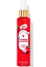 Bath  Body Works STRAWBERRY POUND CAKE Diamond Shimmer Mist 4.9 fl oz New