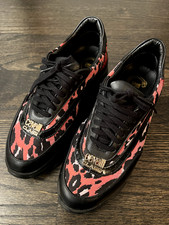 cavalli class black  pink leopard print woman shoes size 36 US size 5.5