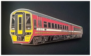 Class 158 West Yorkshire Metro Train : Enamel Pin Train Badge.