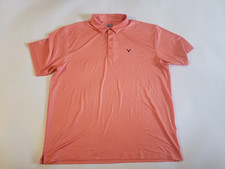 Callaway Mens 2XL All Over Print Geometric Short Sleeve Golf Stretch Polo Shirt