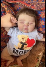 Weighted Reborn Baby Doll Realistic 19" Newborn Boy Girl Hand-Rooted Mohair Gift