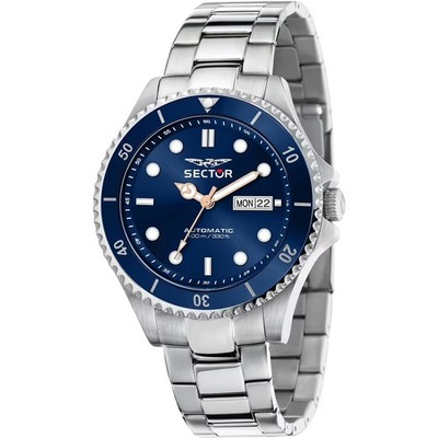 Herrenuhr Automatik SECTOR 230 R3223161010 Stahl Blau Sub 100mt