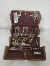 Antique Style 3 Singer Oak Sewing Puzzle Box with Machine Parts 1889 Patent