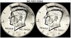 2008 P&D NIFC KENNEDY HALF DOLLARS, VERY BEAUTIFUL COINS, FAST SHIPPING