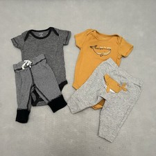 Classic Carter s Baby Boy 0-3M Bodysuit Coordinating Bottom. 4 Piece Bundle