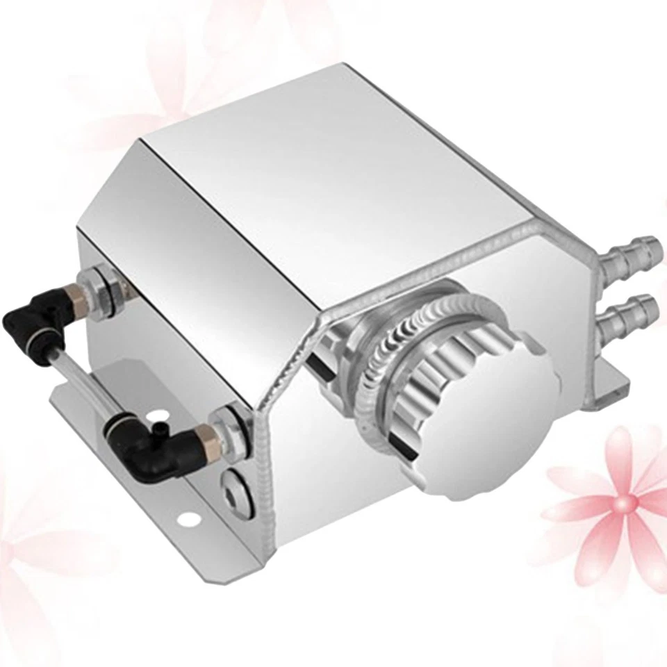  Universal 1L alluminio auto cattura olio può automobili veicolo serbatoio olio - Immagine 2 di 4