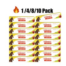 1/4/8/10 Packs in Box Paste Horse Dewormer Apple Flavor wormer  US