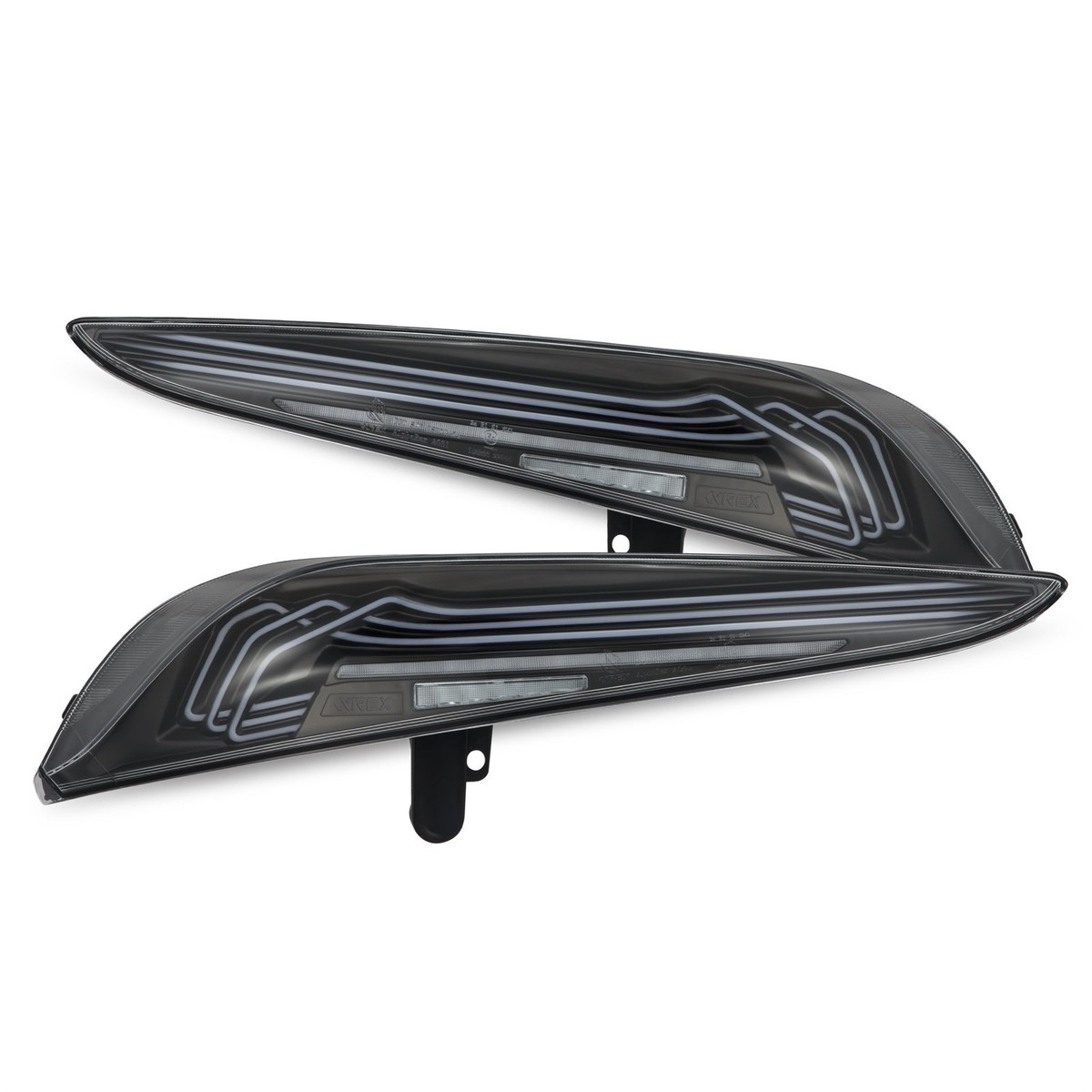 AlphaRex Black CSL Laser Style LUXX LED Taillights for 2020-2025