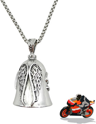 Guardian Bell Motorrad Glocke Glücksbringer Mit Kette Biker Bell Motorrad Schlüs
