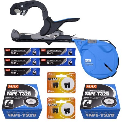 Strong Bind Tapener Plant Tying Tool Value Pack with Tape Staples Blades